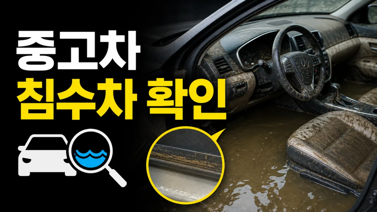 중고차 침수 이력 확인 방법